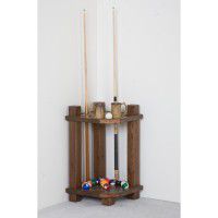 Barnwood Corner Cue Rack