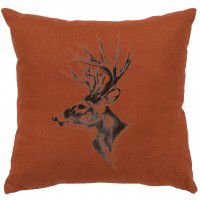 Linen Deer Pillow 16" x 16" (5 colors)