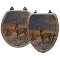 Deer in Winter Toilet Seats