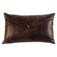 Timber Envelope Leather Pillow