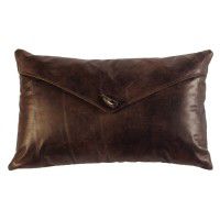 Timber Envelope Leather Pillow