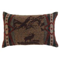 Rocky Mountain Elk Rectangle Pillow