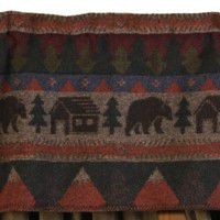 Cabin Bear Valance