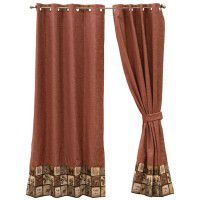 Silver Thicket Grommet Drapes
