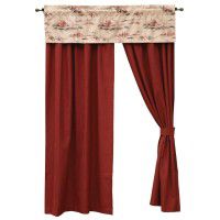 Ruby Red Drapes and Cimarron Valance