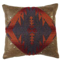 Socorro Leather Trimmed Pillow