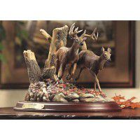 Autumn Run-Whitetail Deer Sculpture -DISCONTINUED