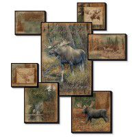 Moose Collage Wall Art