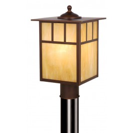 Mission 9″ Outdoor Post Light Burnished Bronze