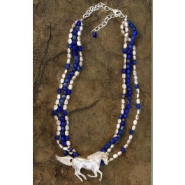 3 Strand Horse Necklace-DISCONTINUED