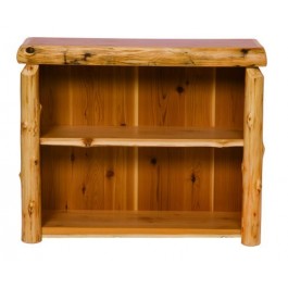 Small Cedar Log Bookshelf