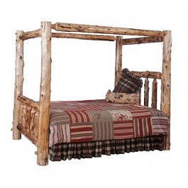 Log Canopy Beds