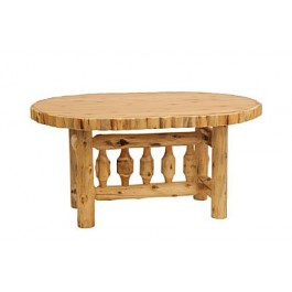 Oval Log Dining Tables