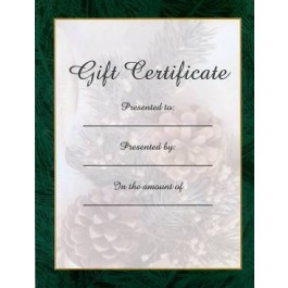 Gift Certificate - Free Bonus