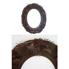 Metal Pinecone Mirror