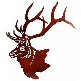 Elk Head Metal Wall Art -DISCONTINUED