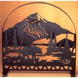 Bear Creek Arched Fireplace Screen