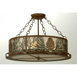 Strunk Pine Cone Semi Ceiling Light