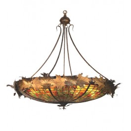 Oak Leaf Inverted Pendant Light