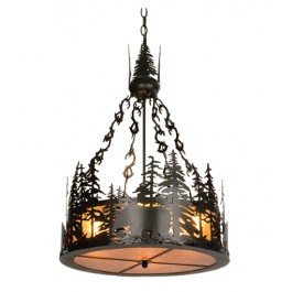 Black Bear At Dusk Chandelier