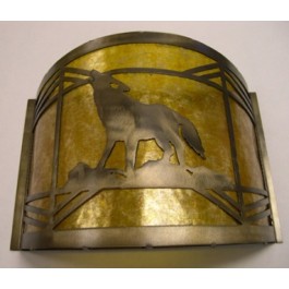 Western Wolf Sconce