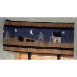 Midnight Bear Valance/Runner