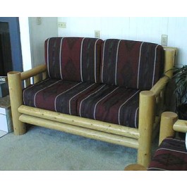 Lodge Pole Pine Log Loveseat