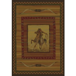 Rawhide Cowboy Area Rugs