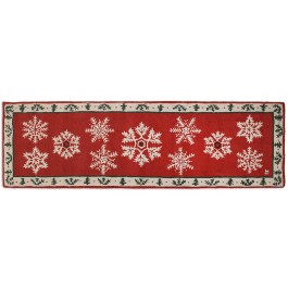 Falling Flakes on Holly Wool Runner 30" x 8' -DISCONTINUED