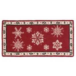 Falling Flakes 2 x 4 Hooked Wool Rug