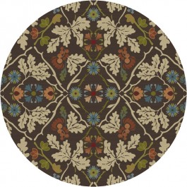 Infinity Oak Round Rug