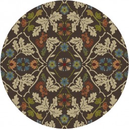 Infinity Oak Round Rug