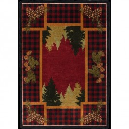 Plaid Woodsman Area Rug