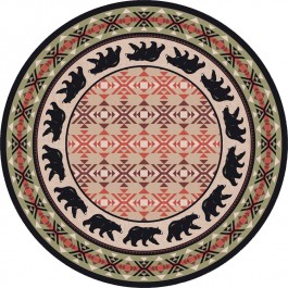 Cozy Bear Round Rug