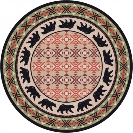 Cozy Bear Round Rug