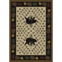 Patchwork Bear Rug - Natural