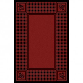 Pine Cone Refuge on Red Rugs