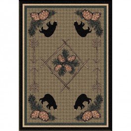 Pine Cone and Bear Area Rugs