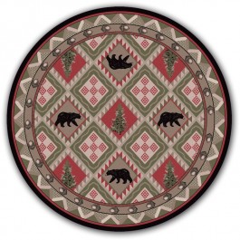 Quilted Forest Round Rug