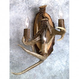 Whitetail Antler Sconce-Triple