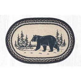 Bear Silhouette Jute Rug 20 x 30