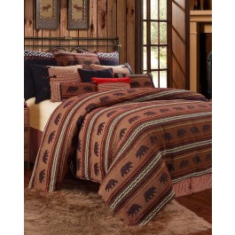 Bayfield Bear Duvet Set-Super Queen- Clearance