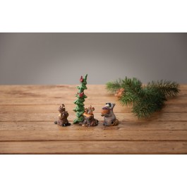 Bearfoots Forest Nativity Gift Bearers Figurine