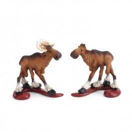 Romeo & Juliet Moose Figurine