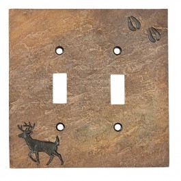 Deer with Tracks Switch Plates