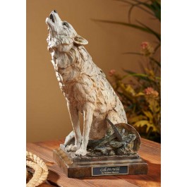 Call of the Wild – Howling Wolf Sculpture -DISCONTINUED