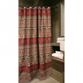 Adirondack Bear & Moose Shower Curtain