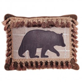 Fringed Tacoma Bear Pillow