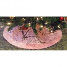 Real Tree Pink Camo Tree Skirt