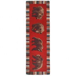 Cinnamon Bears Wool Runner